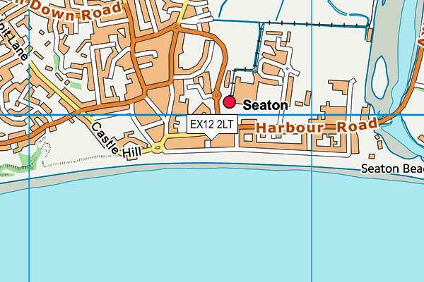 EX12 2LT map - OS VectorMap District (Ordnance Survey)