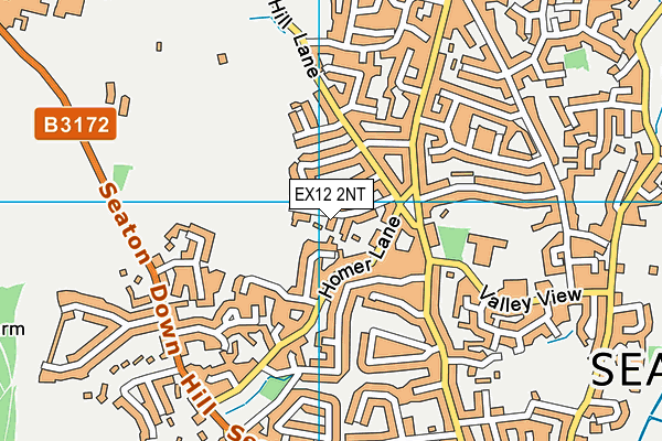 EX12 2NT map - OS VectorMap District (Ordnance Survey)