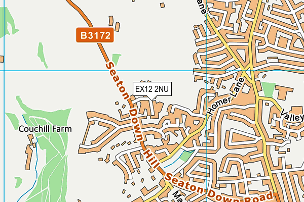EX12 2NU map - OS VectorMap District (Ordnance Survey)