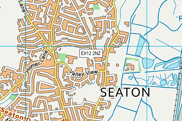 EX12 2NZ map - OS VectorMap District (Ordnance Survey)