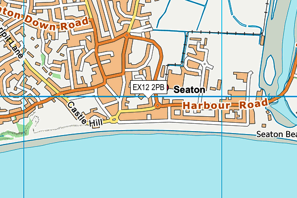 EX12 2PB map - OS VectorMap District (Ordnance Survey)