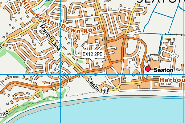 EX12 2PE map - OS VectorMap District (Ordnance Survey)