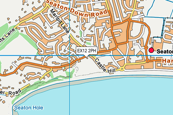 EX12 2PH map - OS VectorMap District (Ordnance Survey)