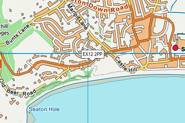 EX12 2PP map - OS VectorMap District (Ordnance Survey)