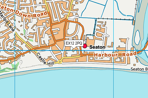 EX12 2PQ map - OS VectorMap District (Ordnance Survey)