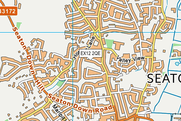 EX12 2QE map - OS VectorMap District (Ordnance Survey)