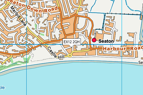 EX12 2QH map - OS VectorMap District (Ordnance Survey)