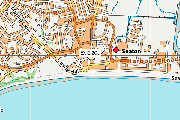 EX12 2QJ map - OS VectorMap District (Ordnance Survey)