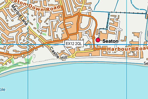 EX12 2QL map - OS VectorMap District (Ordnance Survey)