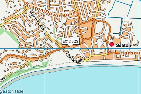 EX12 2QS map - OS VectorMap District (Ordnance Survey)