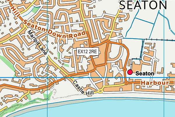 EX12 2RE map - OS VectorMap District (Ordnance Survey)