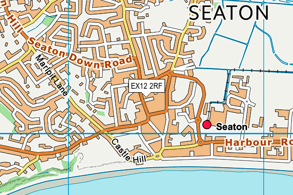 EX12 2RF map - OS VectorMap District (Ordnance Survey)