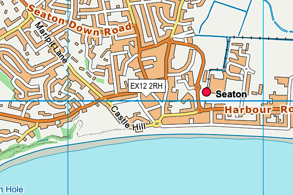 EX12 2RH map - OS VectorMap District (Ordnance Survey)