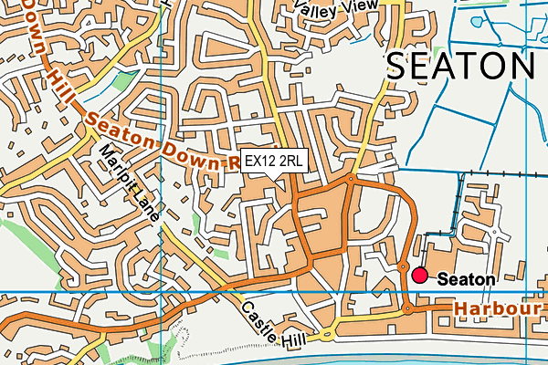 EX12 2RL map - OS VectorMap District (Ordnance Survey)