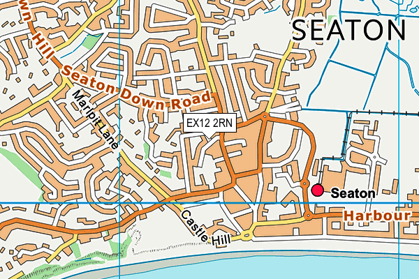 EX12 2RN map - OS VectorMap District (Ordnance Survey)