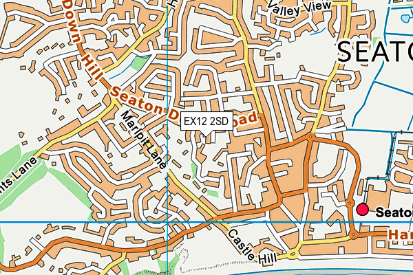 EX12 2SD map - OS VectorMap District (Ordnance Survey)