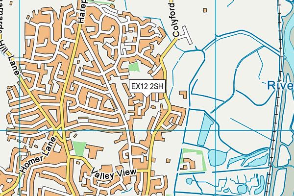 EX12 2SH map - OS VectorMap District (Ordnance Survey)