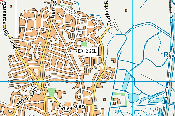 EX12 2SL map - OS VectorMap District (Ordnance Survey)
