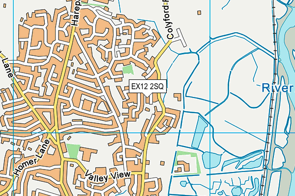 EX12 2SQ map - OS VectorMap District (Ordnance Survey)