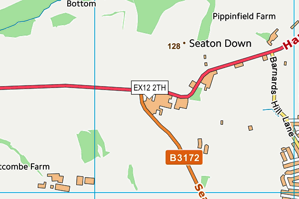 EX12 2TH map - OS VectorMap District (Ordnance Survey)