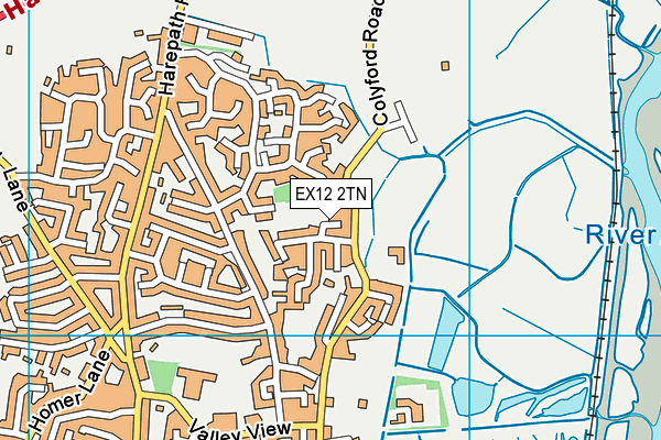 EX12 2TN map - OS VectorMap District (Ordnance Survey)