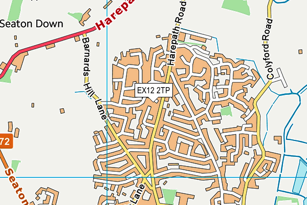 EX12 2TP map - OS VectorMap District (Ordnance Survey)