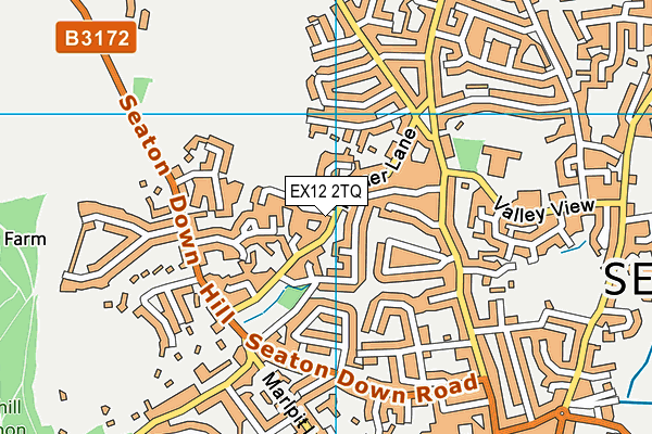 EX12 2TQ map - OS VectorMap District (Ordnance Survey)