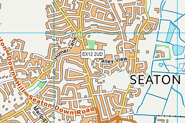 EX12 2UD map - OS VectorMap District (Ordnance Survey)