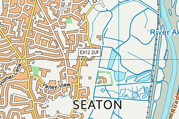 EX12 2UF map - OS VectorMap District (Ordnance Survey)