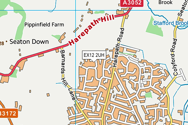 EX12 2UH map - OS VectorMap District (Ordnance Survey)