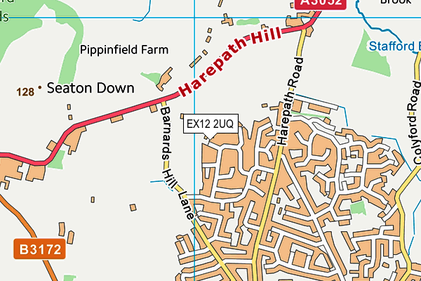 EX12 2UQ map - OS VectorMap District (Ordnance Survey)