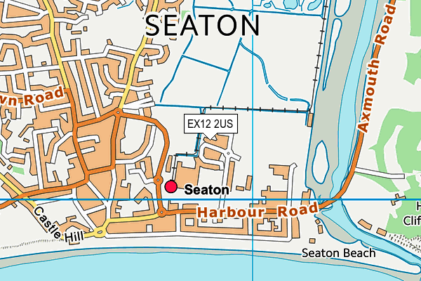 EX12 2US map - OS VectorMap District (Ordnance Survey)