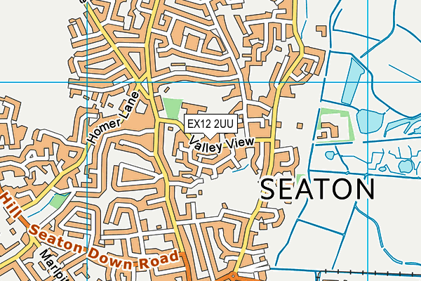 EX12 2UU map - OS VectorMap District (Ordnance Survey)