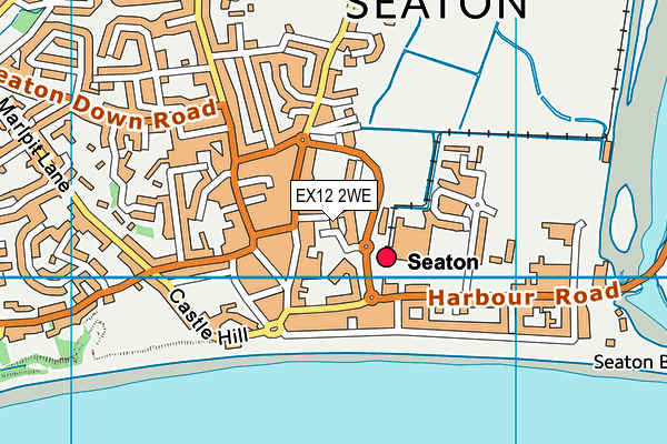 EX12 2WE map - OS VectorMap District (Ordnance Survey)