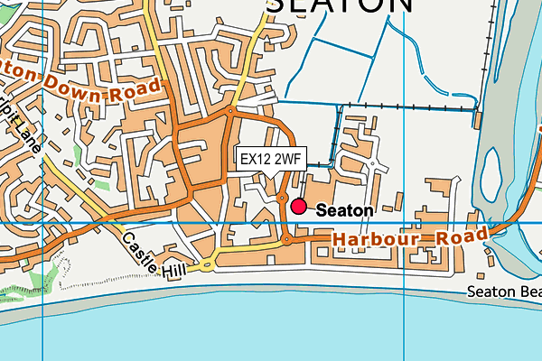 EX12 2WF map - OS VectorMap District (Ordnance Survey)