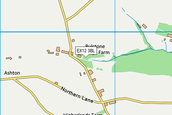 EX12 3BL map - OS VectorMap District (Ordnance Survey)