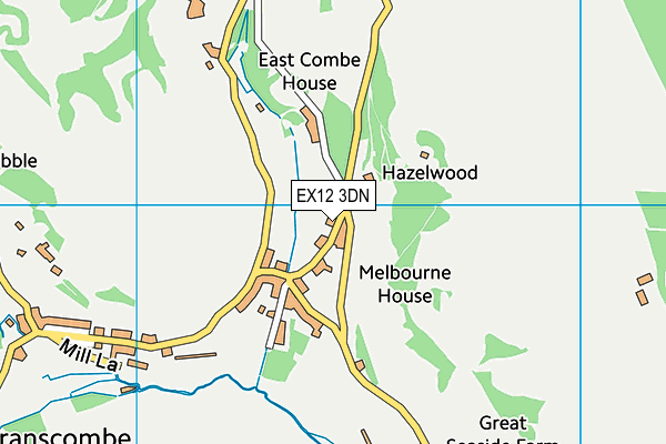 EX12 3DN map - OS VectorMap District (Ordnance Survey)