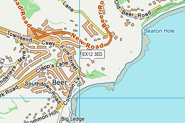 EX12 3ED map - OS VectorMap District (Ordnance Survey)