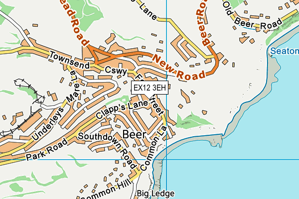 EX12 3EH map - OS VectorMap District (Ordnance Survey)