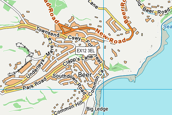 EX12 3EL map - OS VectorMap District (Ordnance Survey)