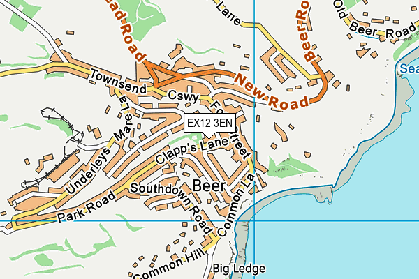 EX12 3EN map - OS VectorMap District (Ordnance Survey)