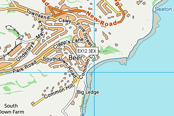 EX12 3EX map - OS VectorMap District (Ordnance Survey)