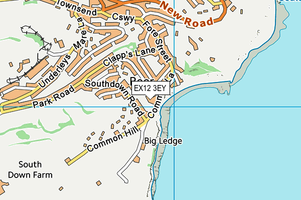 EX12 3EY map - OS VectorMap District (Ordnance Survey)