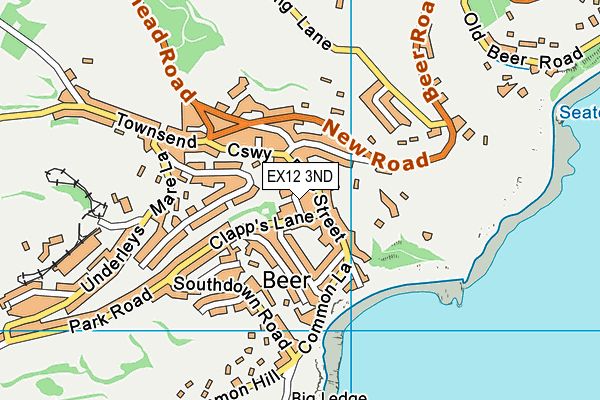 EX12 3ND map - OS VectorMap District (Ordnance Survey)