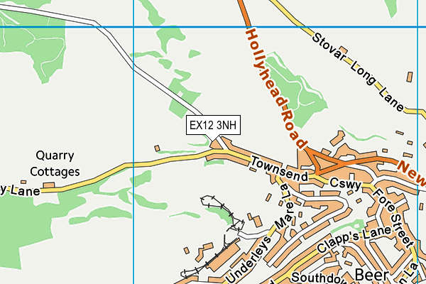 EX12 3NH map - OS VectorMap District (Ordnance Survey)