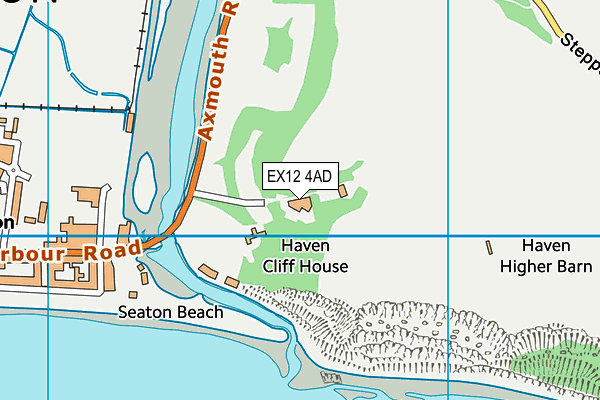 EX12 4AD map - OS VectorMap District (Ordnance Survey)
