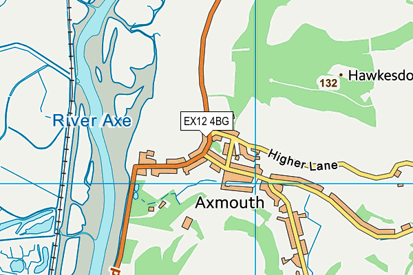 EX12 4BG map - OS VectorMap District (Ordnance Survey)