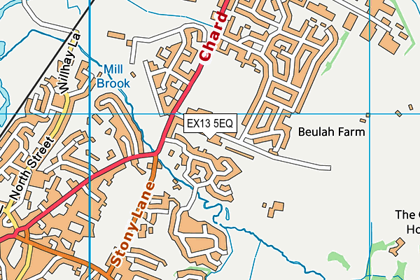 EX13 5EQ map - OS VectorMap District (Ordnance Survey)