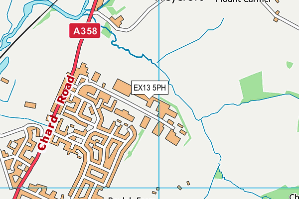 EX13 5PH map - OS VectorMap District (Ordnance Survey)