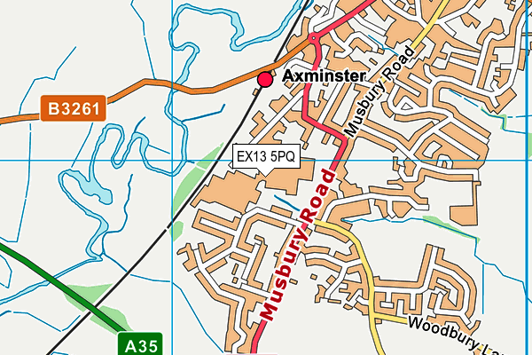 Map of AXMINSTER (AVIATION) LTD at district scale